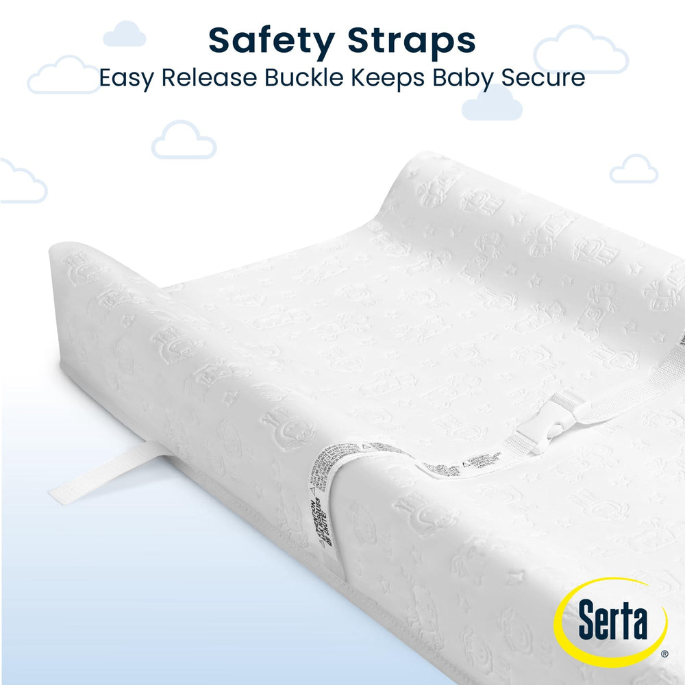 Delta Children Serta hypoallergenic cover designed for gentle skin during diaper changes