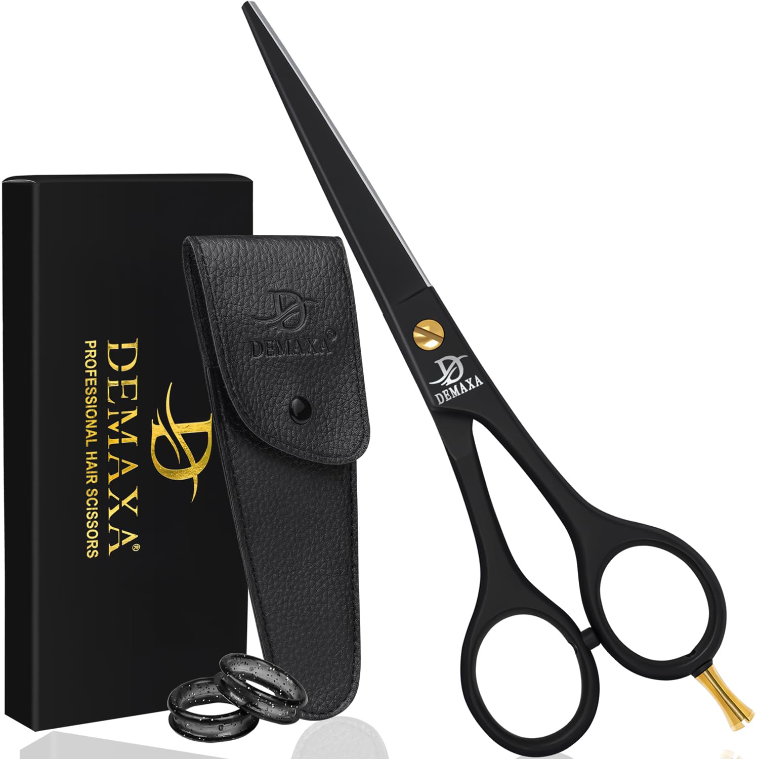 DEMAXA professional hair scissors 6.5 inch blades for precise salon cuts.