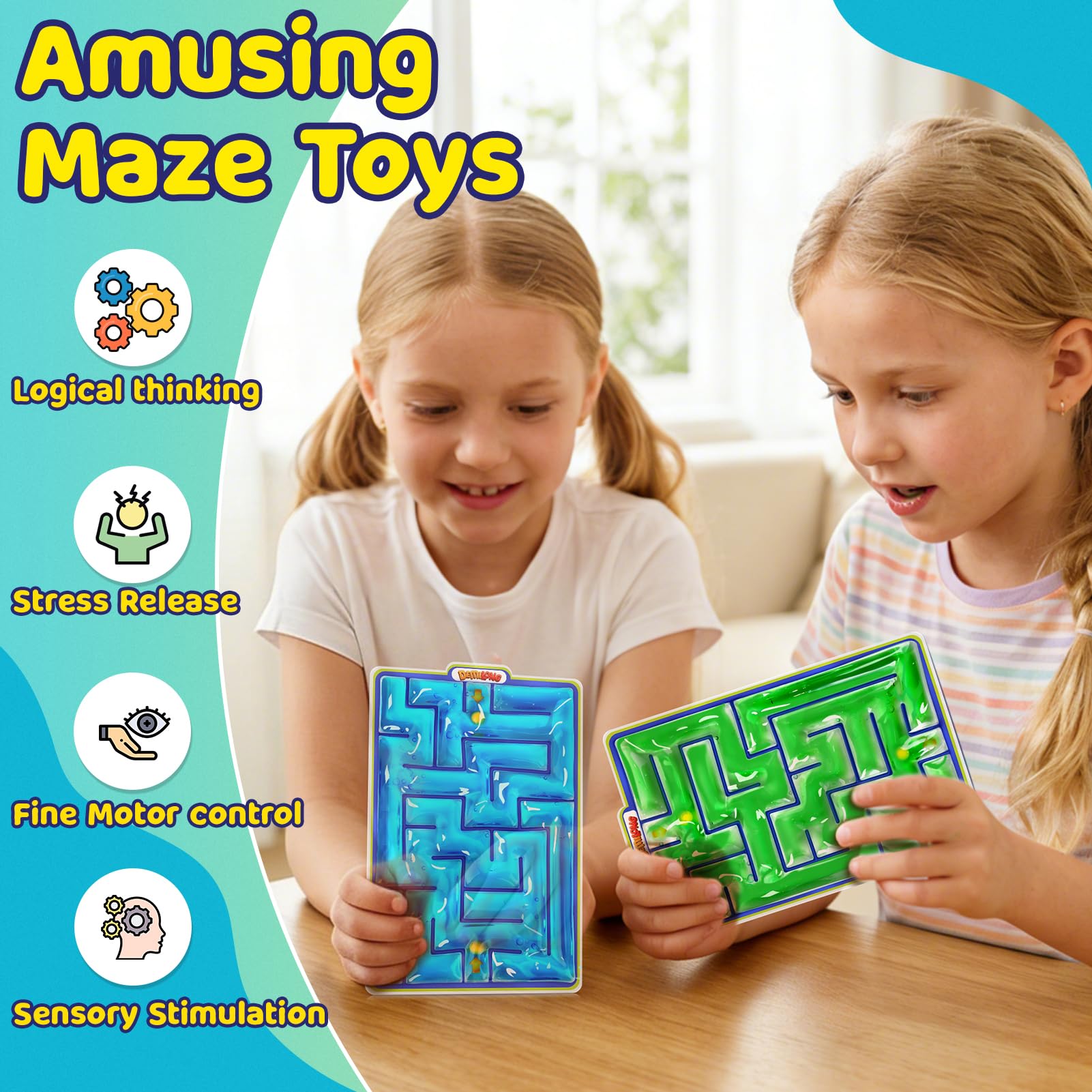 Demilong Gel-Filled Sensory Toys – smooth, silent mazes for quiet classroom play.