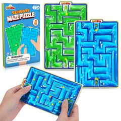Demilong Sensory Marble Maze 2Pack – handheld maze for focus and calm.