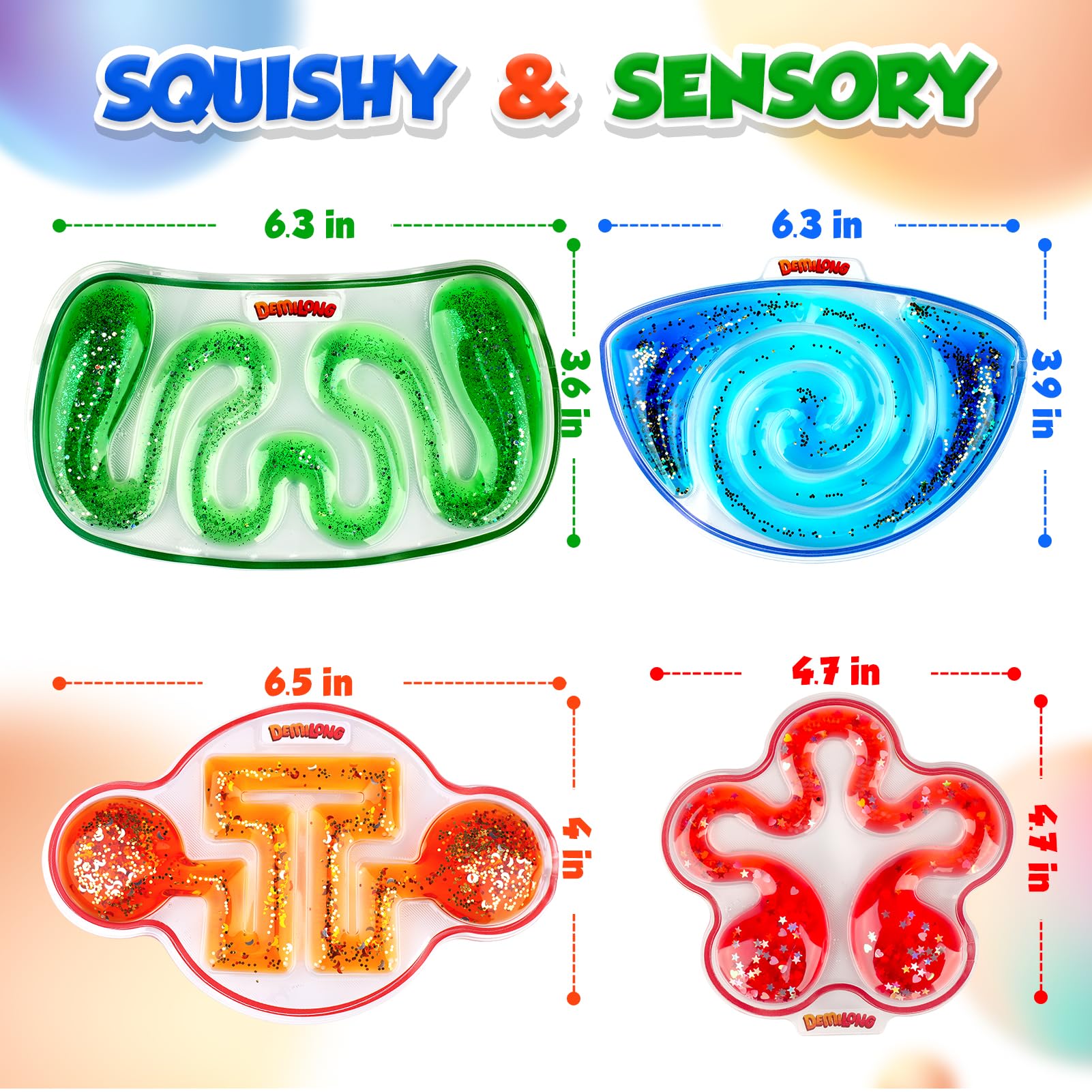 Demilong squishy sensory toy stress relief use supports focus and relaxation
