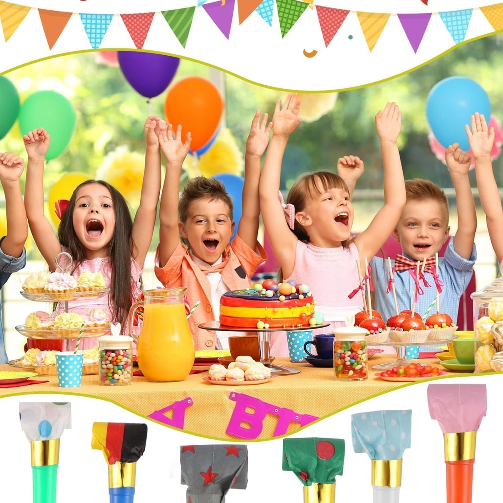 DEMOCRATIDO blowouts are durable and reusable for multiple party occasions.