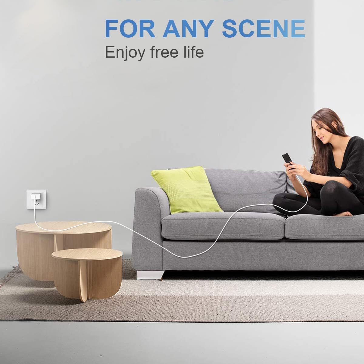 DENGWENQIANG 3-pack charger cables set keeps multiple devices powered.
