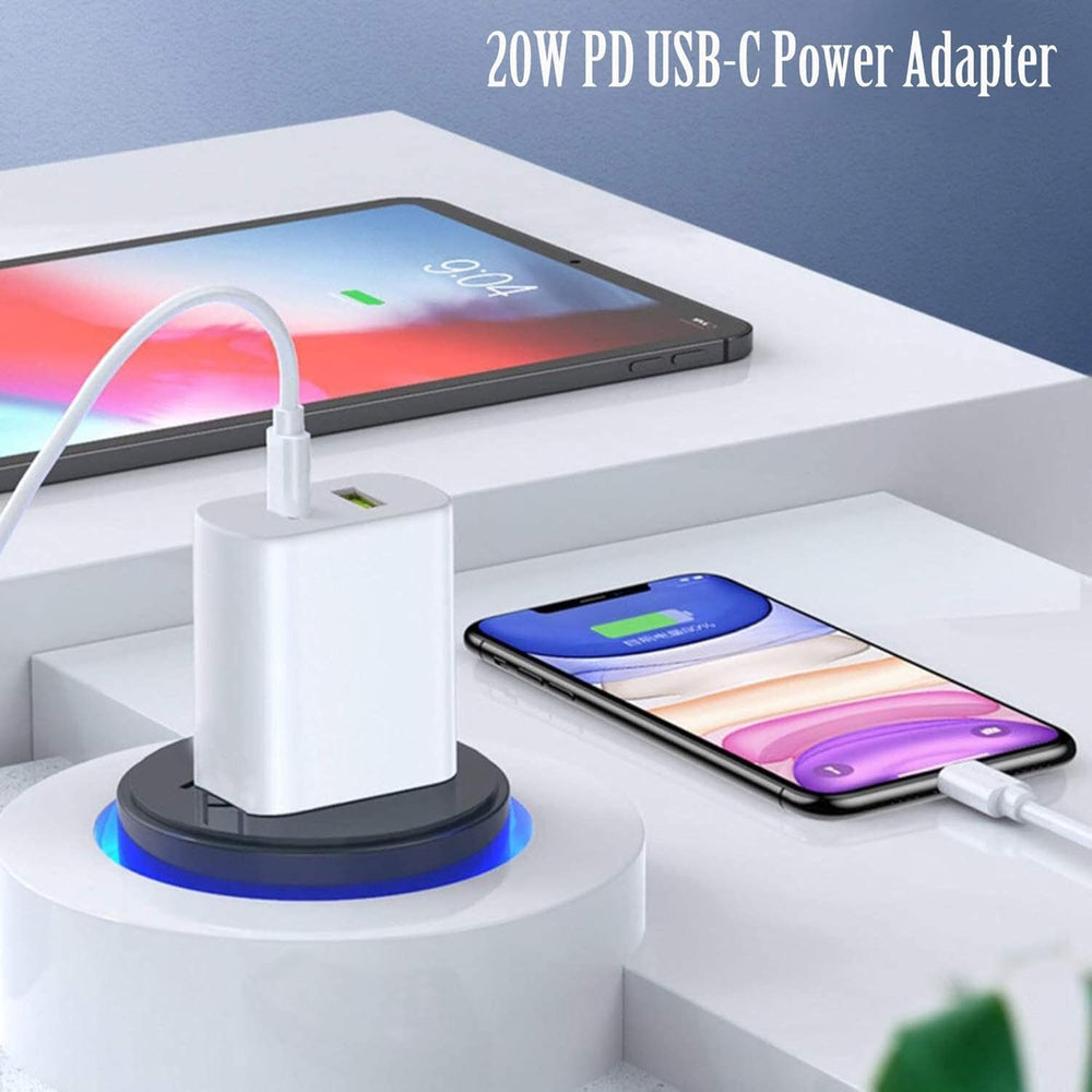 Two-pack 20W wall adapters for home, office, and travel