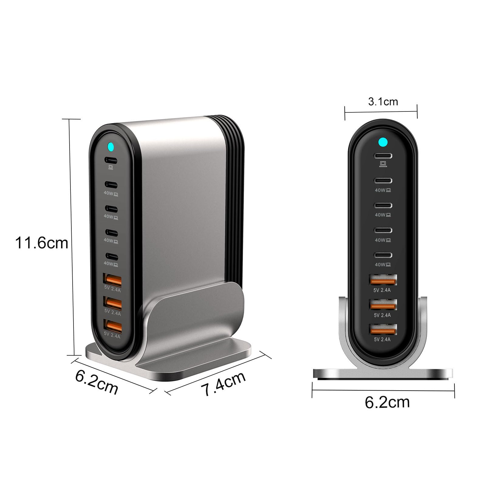DENGWENQIANG USB-C fast charger compatible with iPad and Android devices