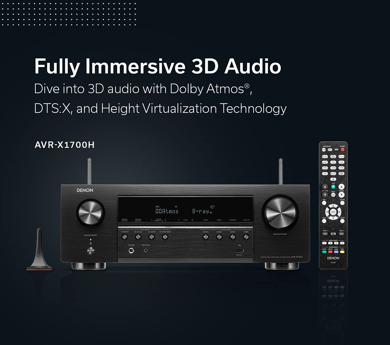 Denon AVR-X1700H with HEOS for wireless multi-room music