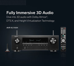 Denon AVR-X1700H with HEOS for wireless multi-room music