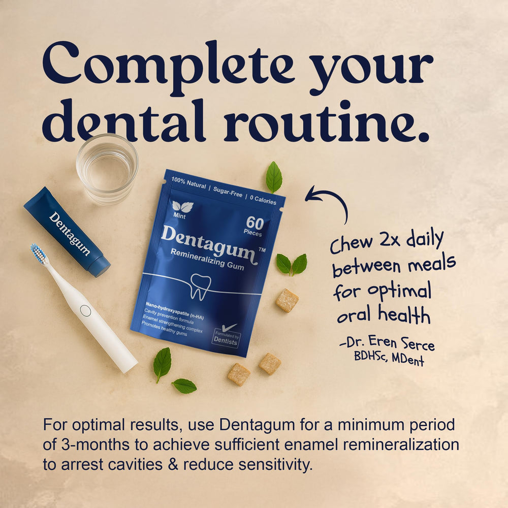 Nano-hydroxyapatite ingredient label highlights enamel-strengthening potential.