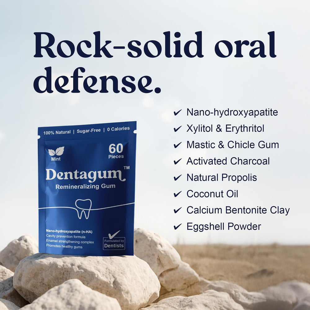 Natural tree sap gum base used in Dentagum for a clean chew.