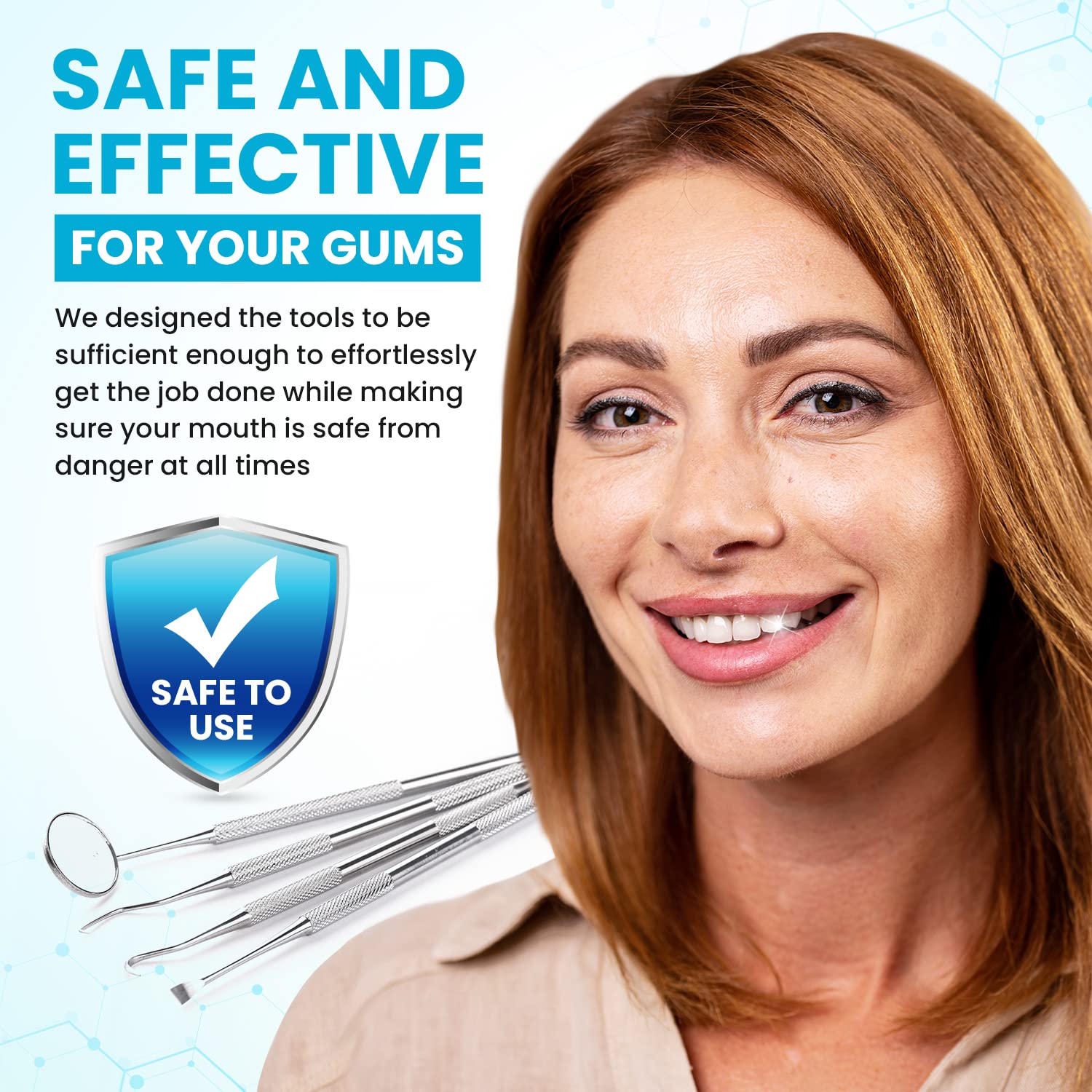 Person using Dental Duty Aqua kit at home for enhanced cleaning