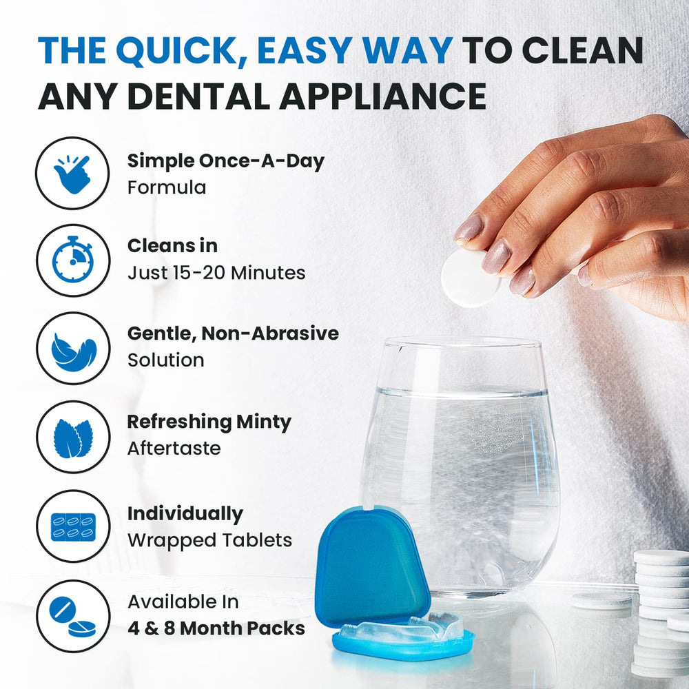 Dental Duty wire retainer cleaner tablets demonstrating versatile device care