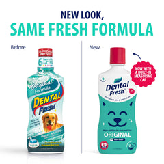 Dental Fresh – additif eau dentaires, usage quotidien pour chiens et chats, haleine fraîche.