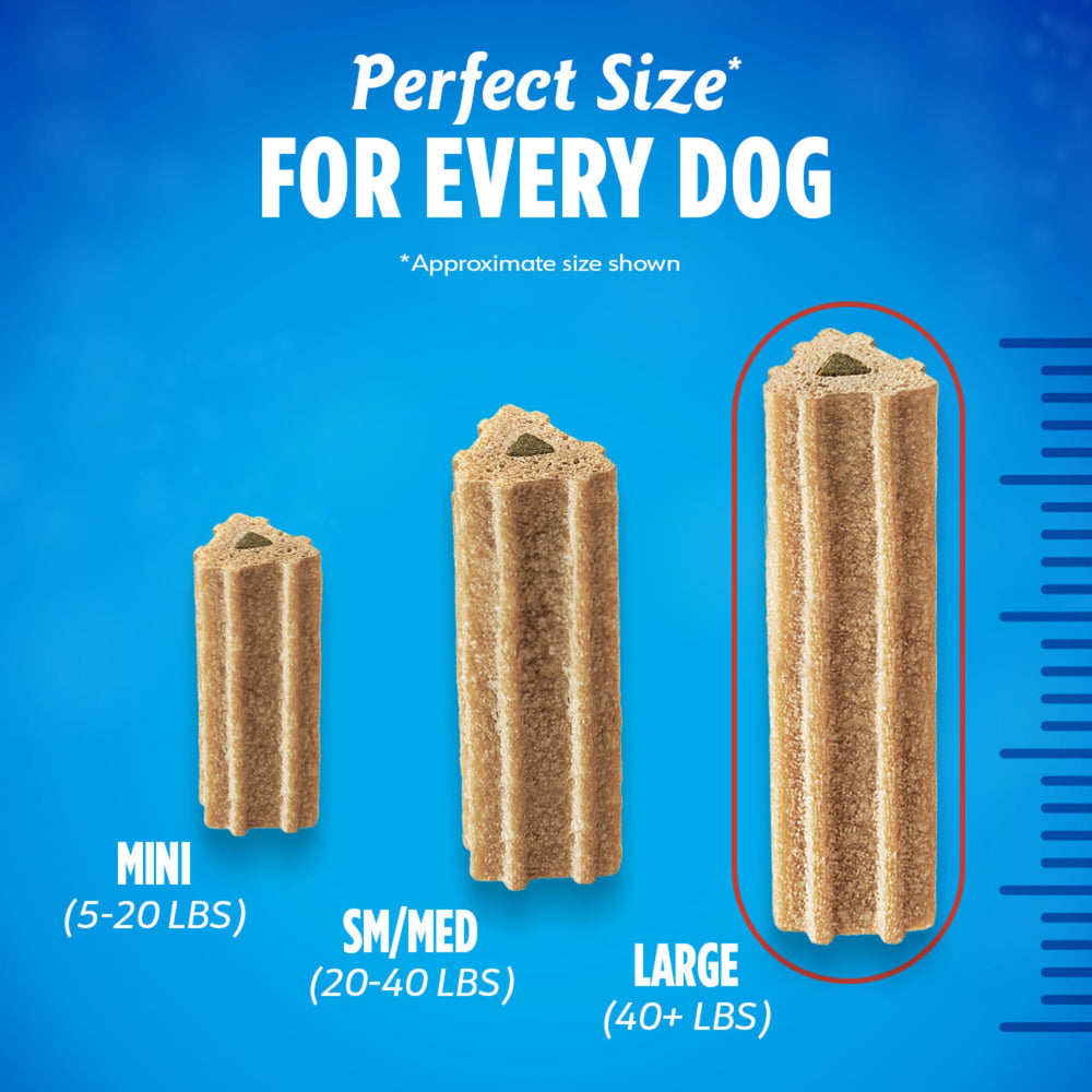 Dentalife ActivFresh large-dog chews ready to serve after opening