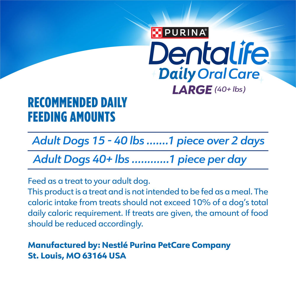 Purina DentaLife VOHC Accepted dental chews for dogs.