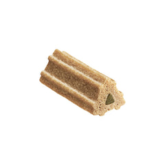 Dentalife ActivFresh chicken-flavor chews close-up with ridged texture.