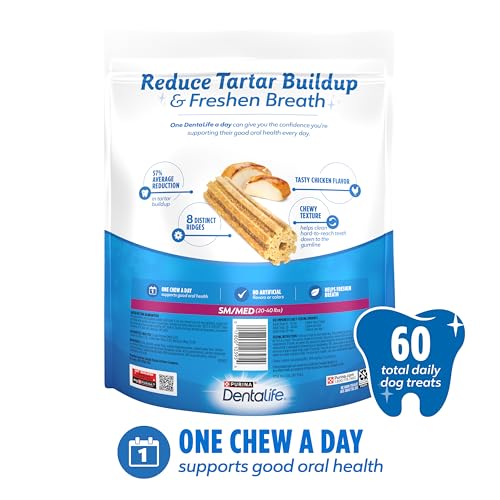 Dentalife chicken-flavor chews promote enjoyable daily dental care.