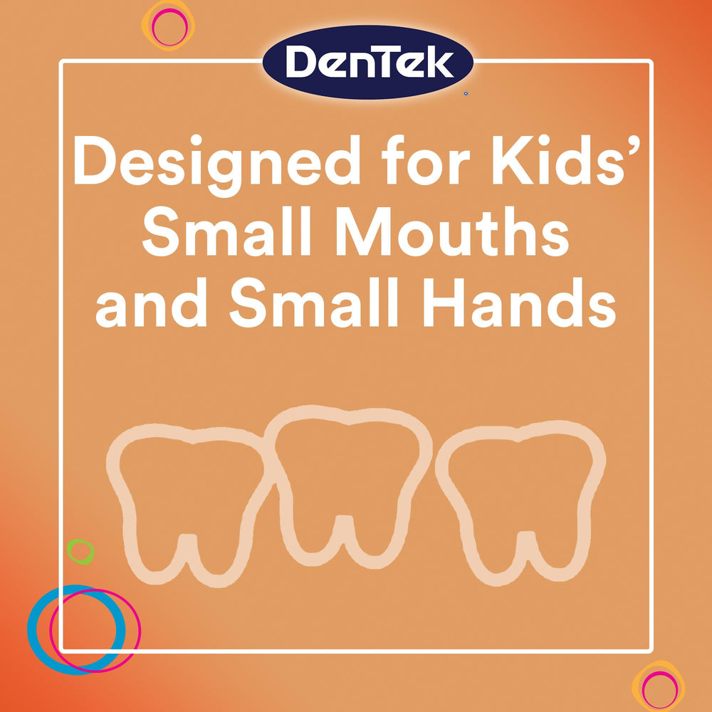 DenTek fluoride-coated floss with wild fruit flavor for a fresh feel.