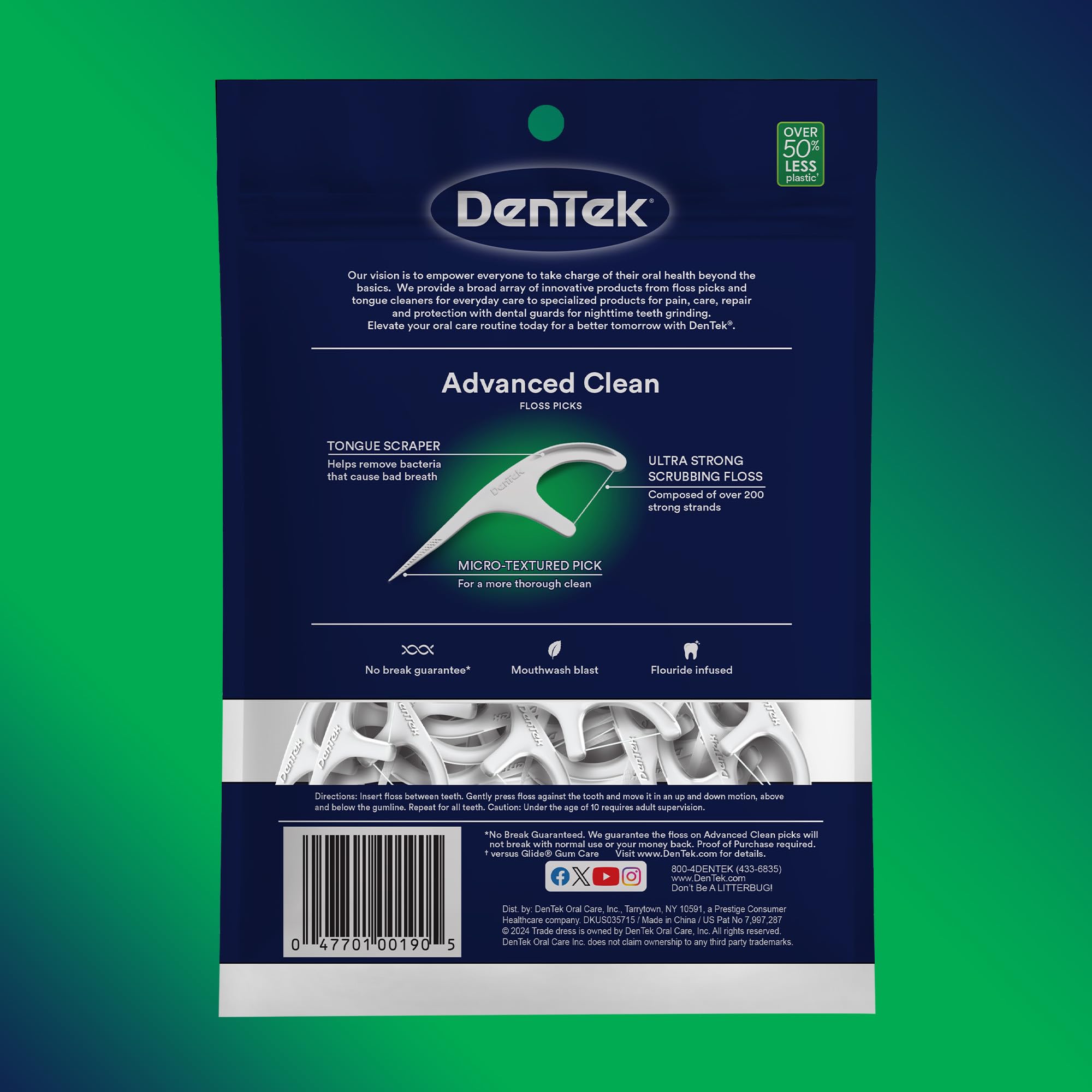 DenTek six-pack pack designed for on-the-go dental care