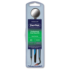 Dentek Professional Oral Care Kit mirror with fog-free design for clear visibility