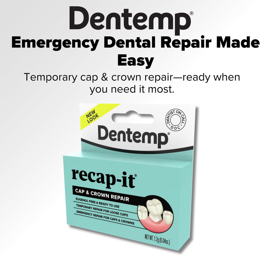 Dentemp Recap-It demonstrates temporary fix for caps and crowns