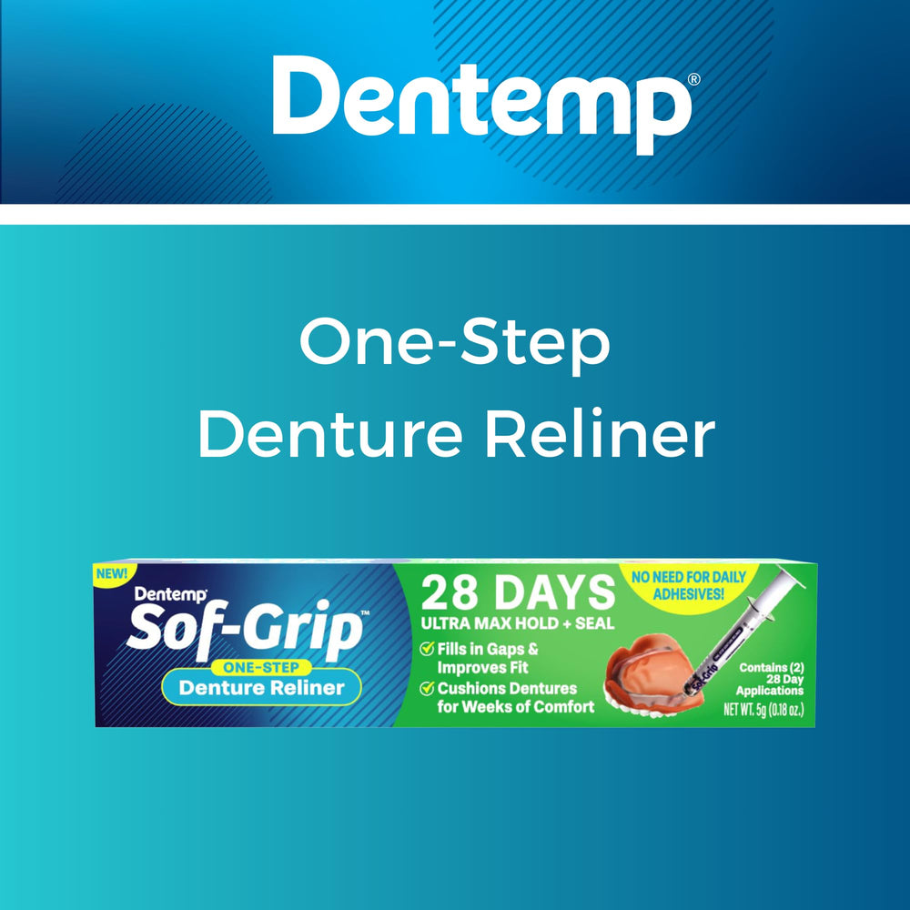 Durable Dentemp Sof-Grip material supports long-lasting comfort