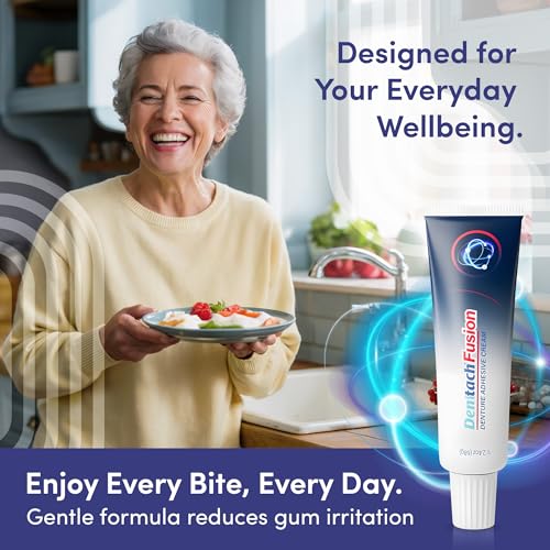 DENTTACH Fusion zinc-free cream texture ideal for daily wear.