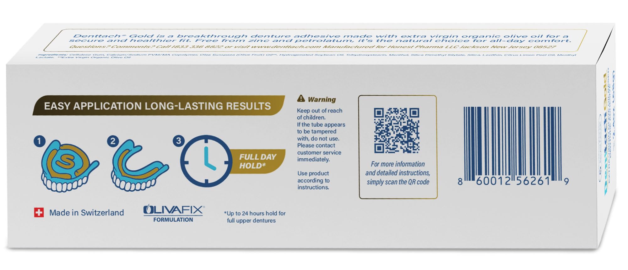 Denttach Gold suitable for full and partial denture wearers