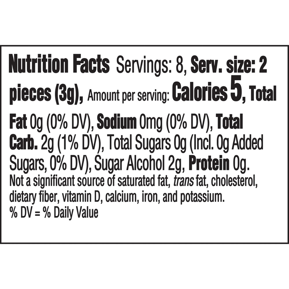 Dentyne Fire Spicy Cinnamon gum cubes close-up highlighting bite-sized refreshment after meals
