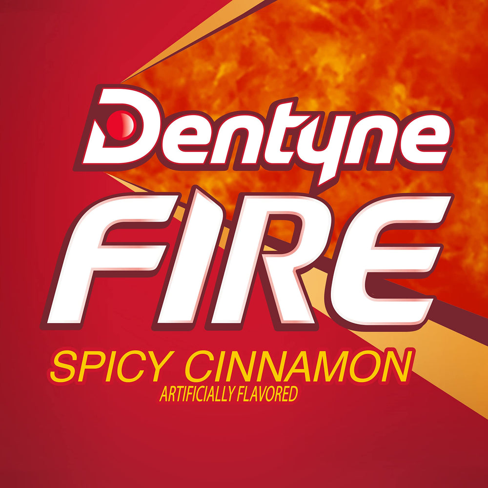 Dentyne Fire Spicy Cinnamon travel-friendly pack for on-the-go freshness