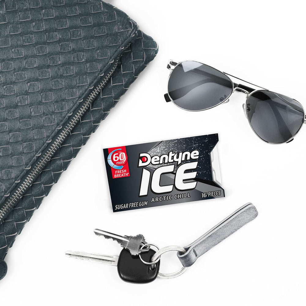 Dentyne Ice Arctic Chill gum provides up to 60 minutes of freshness.