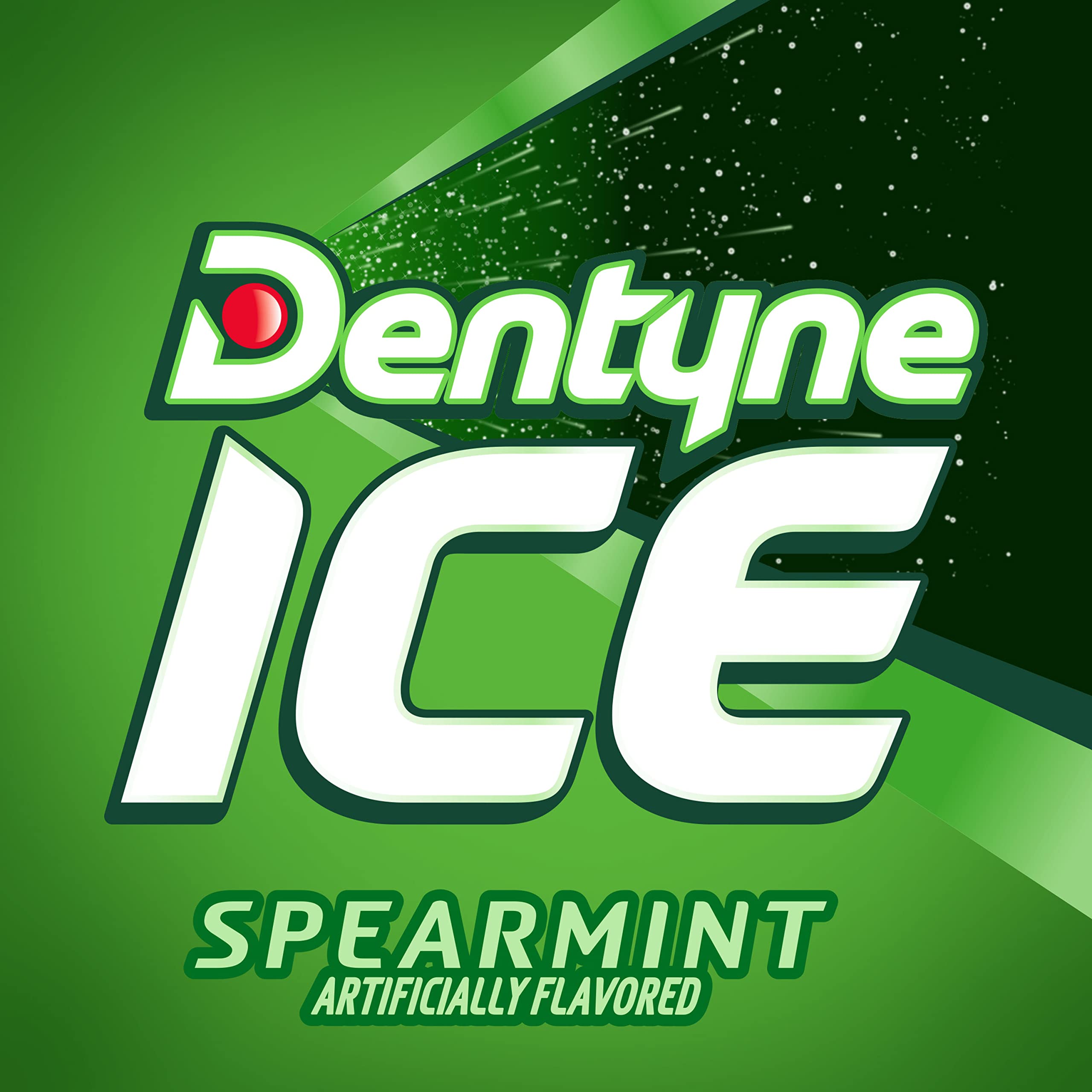 Dentyne Ice Spearmint gum is sugar-free with fewer calories