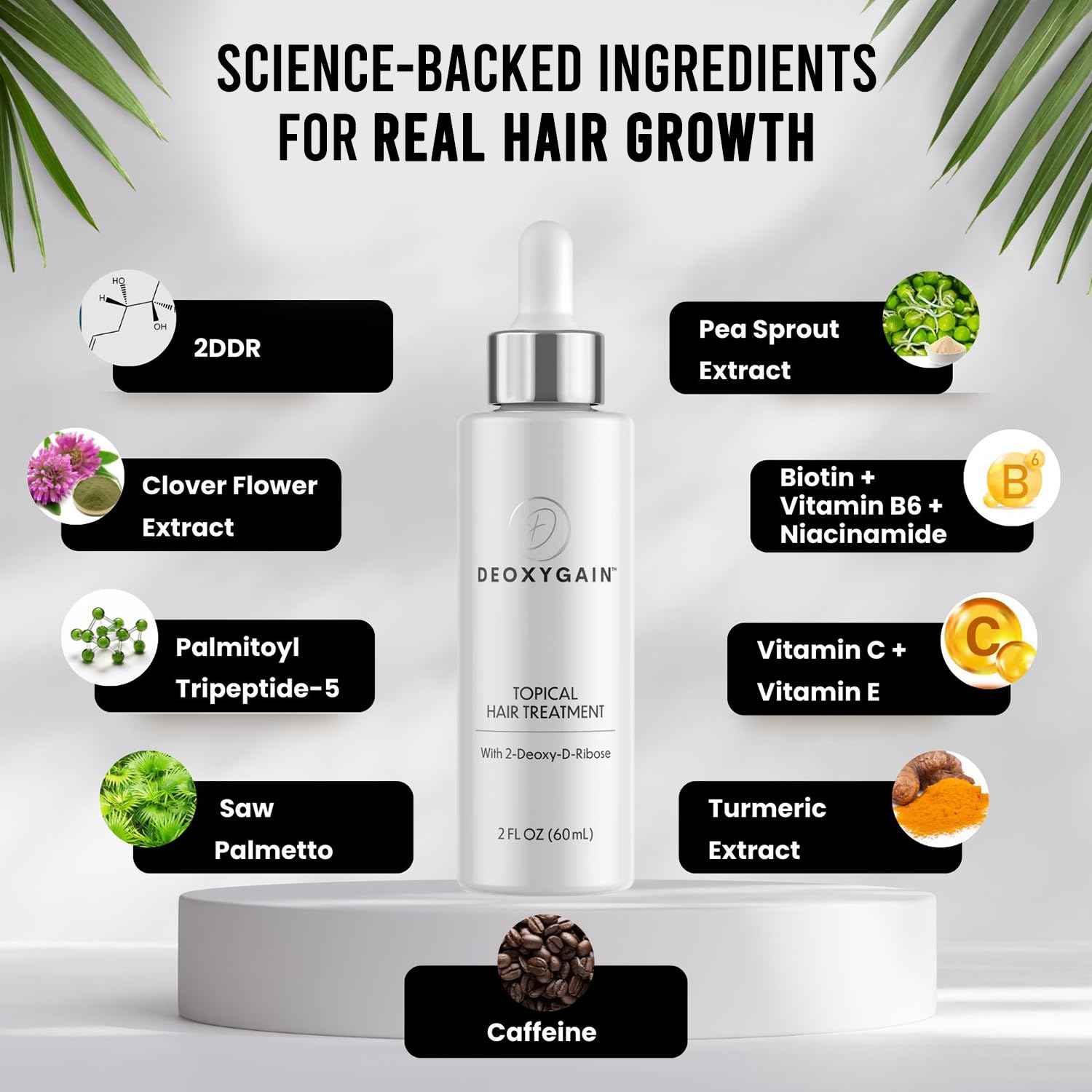 Deoxygain applying serum to dry scalp during morning routine