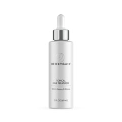 Deoxygain topical hair treatment bottle front view for daily scalp care