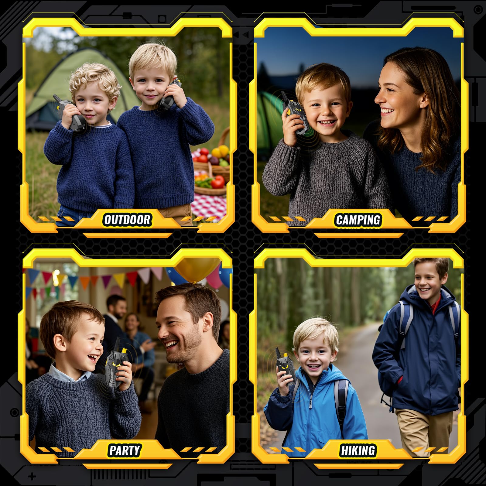 DEOZHANG Bat Walkie Talkies come in a 2-pack for shared play