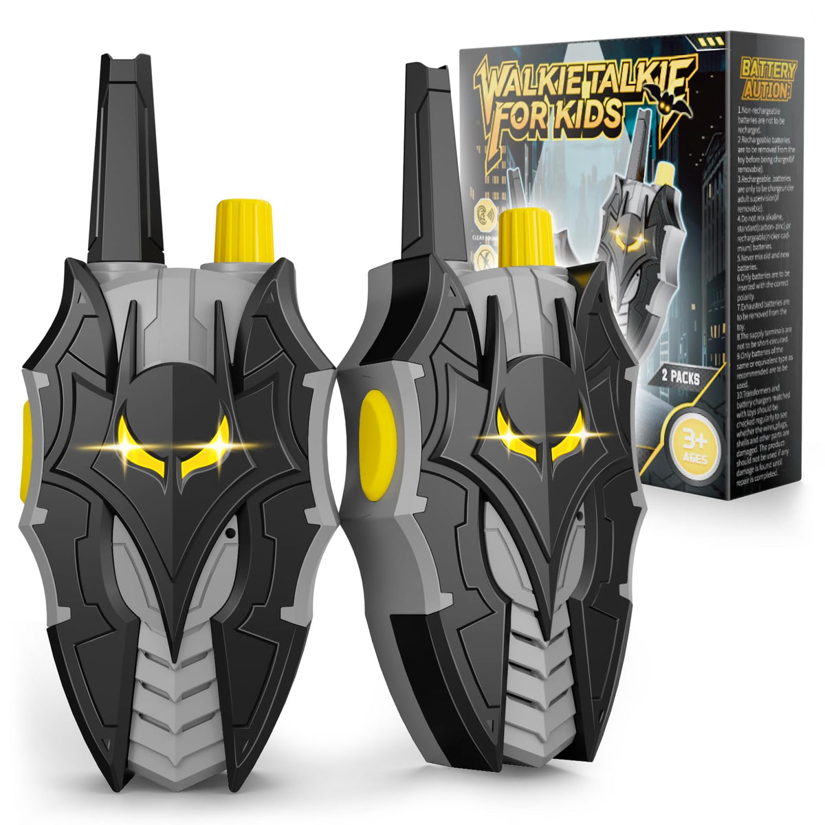 DEOZHANG Bat Walkie Talkies with eye lights boost outdoor play and visibility