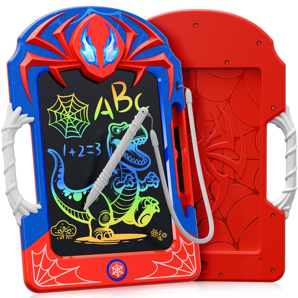 DEOZHANG hero-themed LCD tablet for kids with bold red-blue design