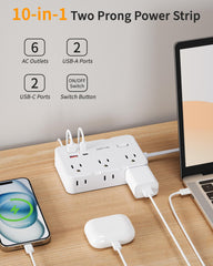 DEPOW 2 USB-C and 2 USB-A ports support fast charging where supported.