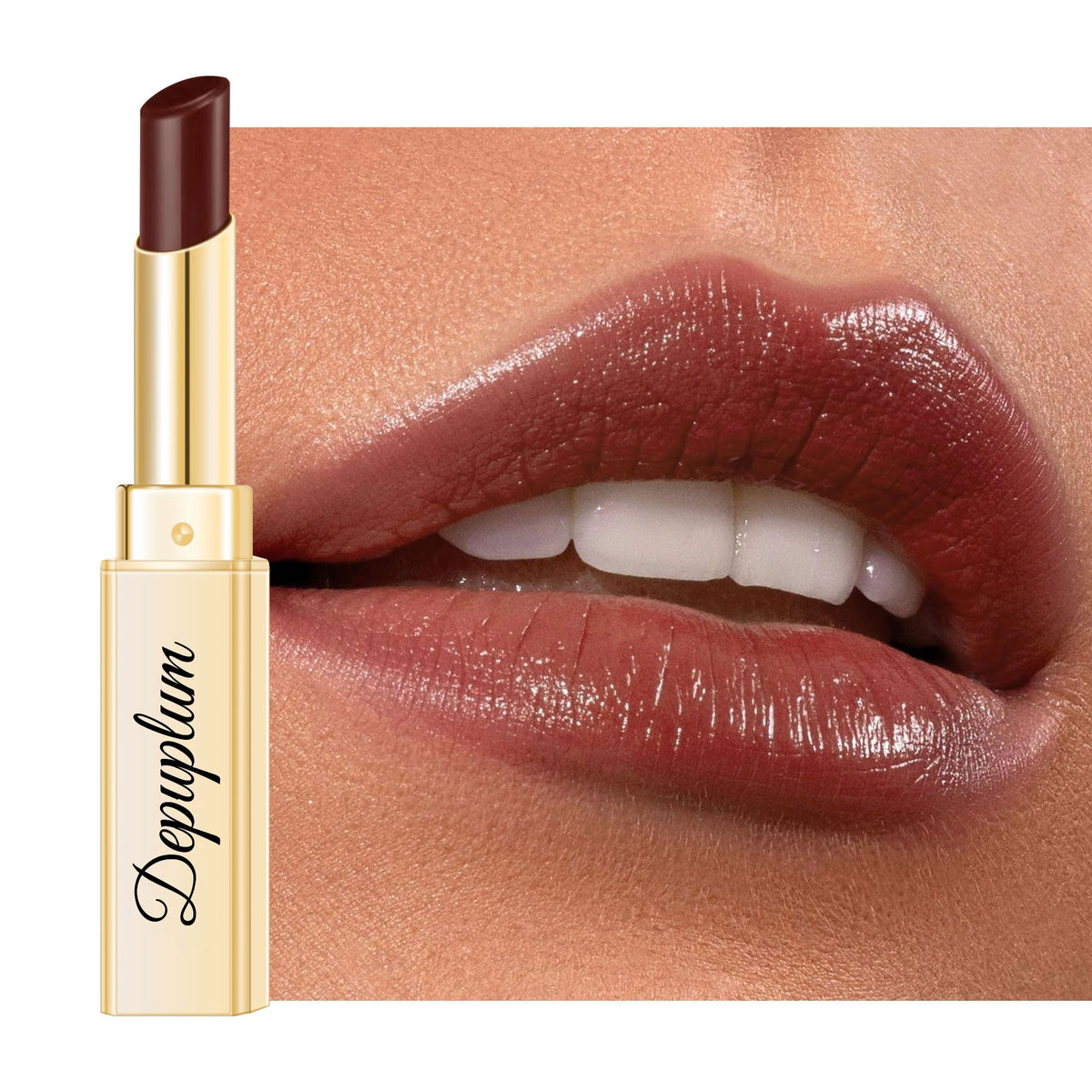 Depuplum Berry Lipstick: soft-glide application and smooth texture for lips