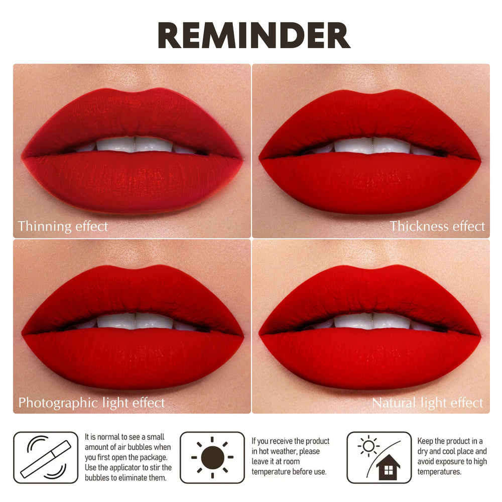 Depuplum daily look featuring pink matte lip color.