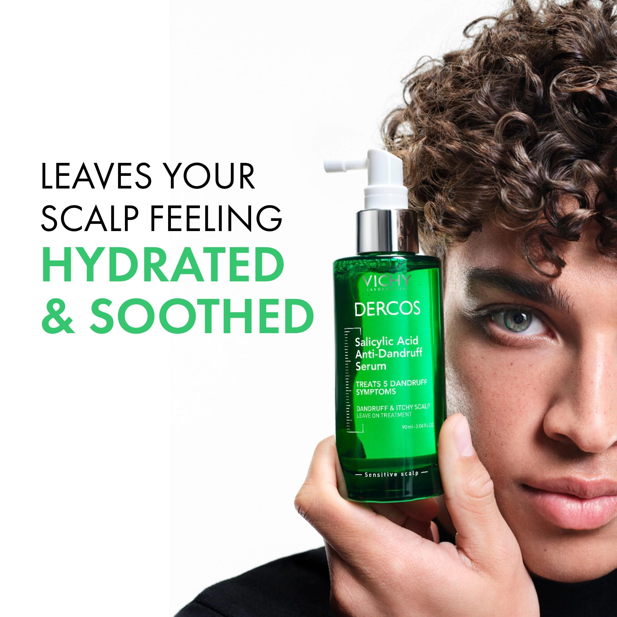Dercos serum box on a shelf signals dermatologist-tested formula.