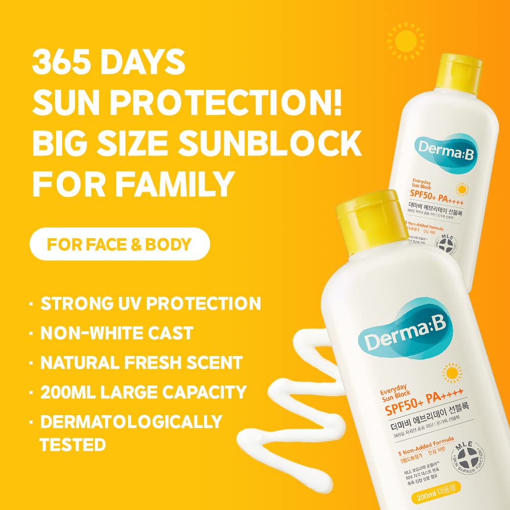 Derma B Sun Block being smoothly applied to the face