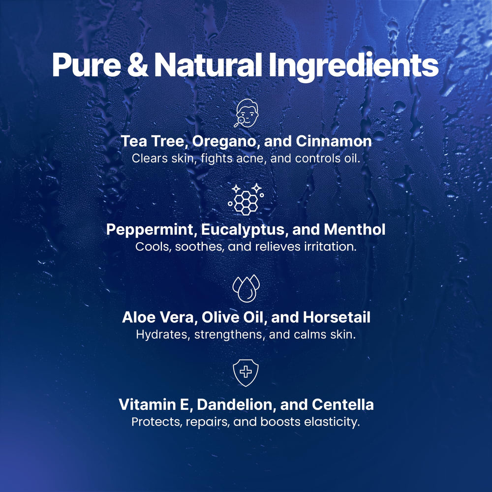 Derma-Nu bottle shown for post-workout cleansing and odor-control routine.
