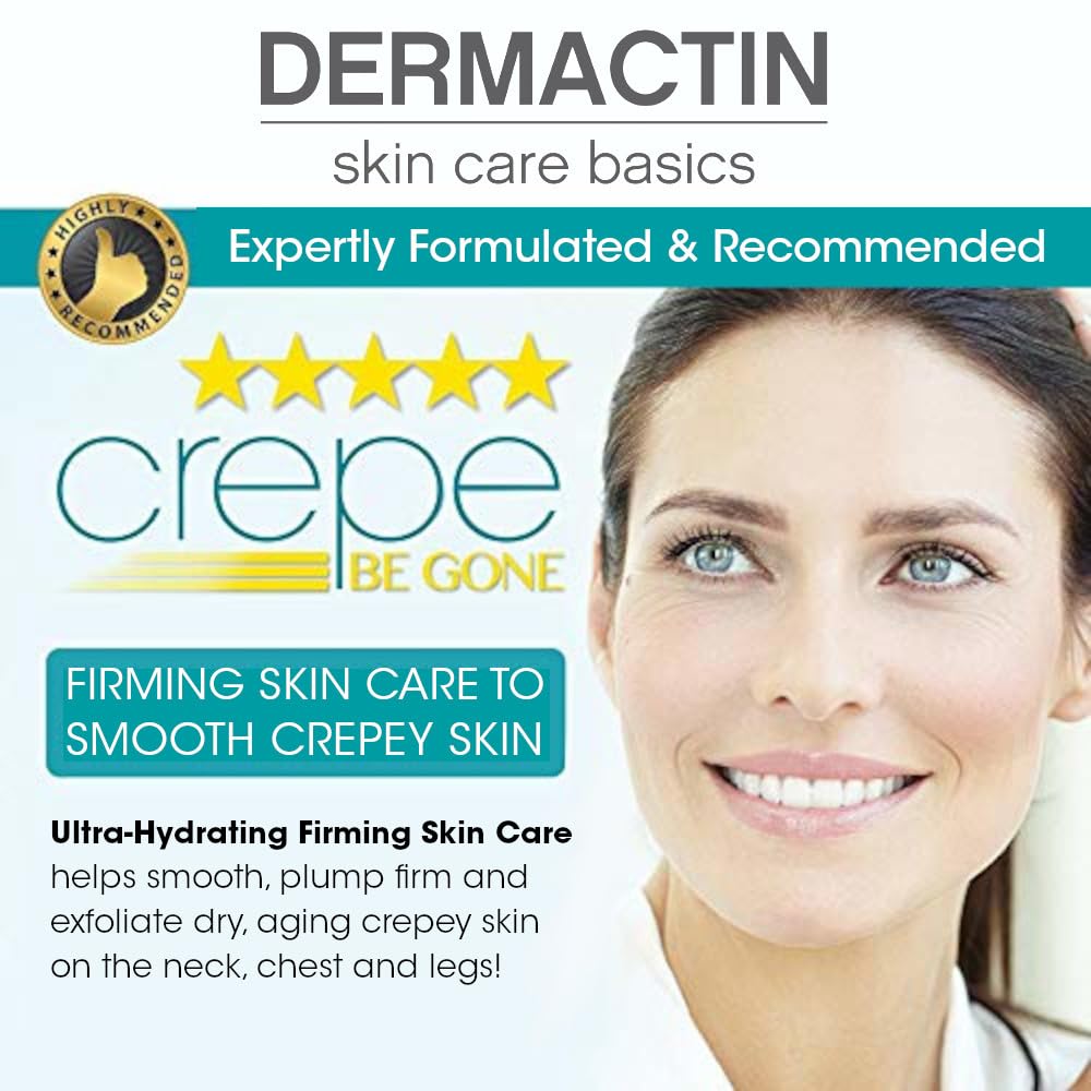Dermactin Crepe Be Gone Body Souffle ingredients seen on label support nourished skin.
