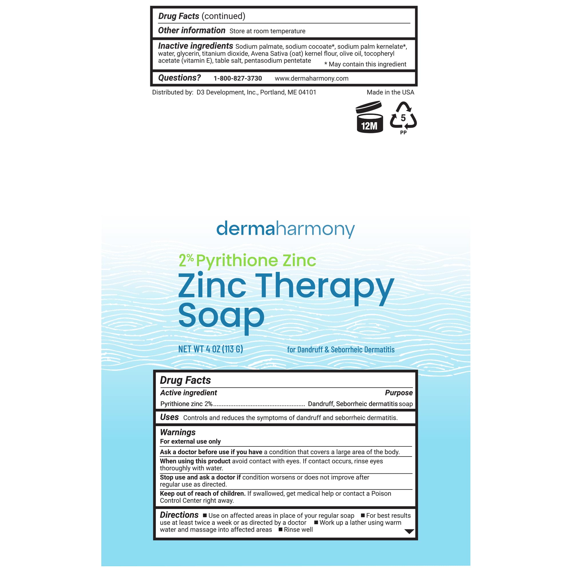 DermaHarmony bar soap application on affected skin areas for relief