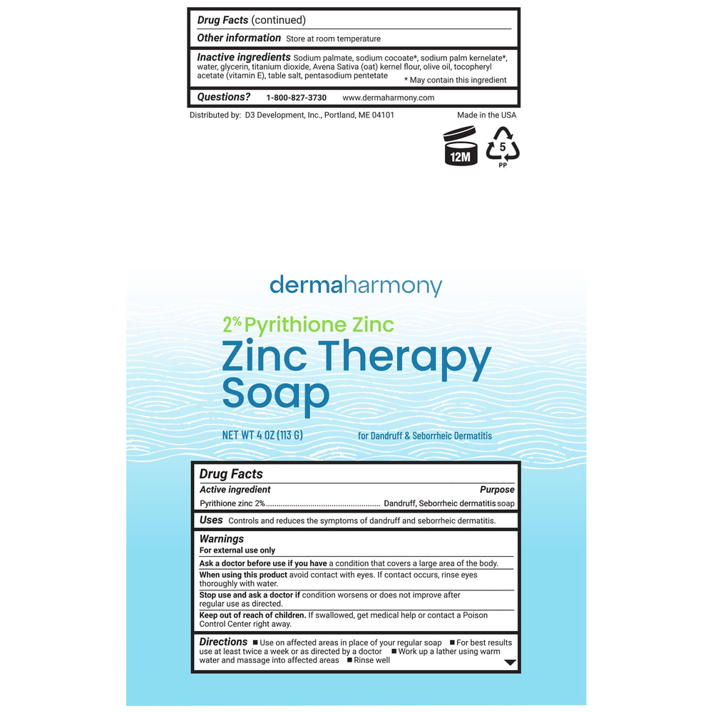 DermaHarmony bar soap application on affected skin areas for relief