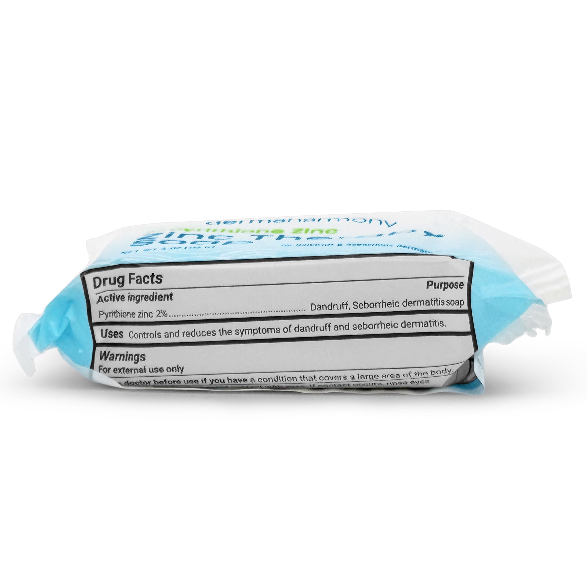 DermaHarmony zinc bar soap used on facial skin safely