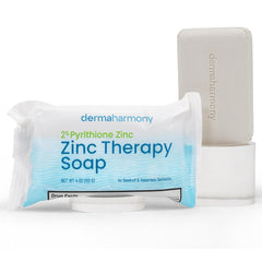 DermaHarmony 2% Zinc bar soap texture for creamy lather