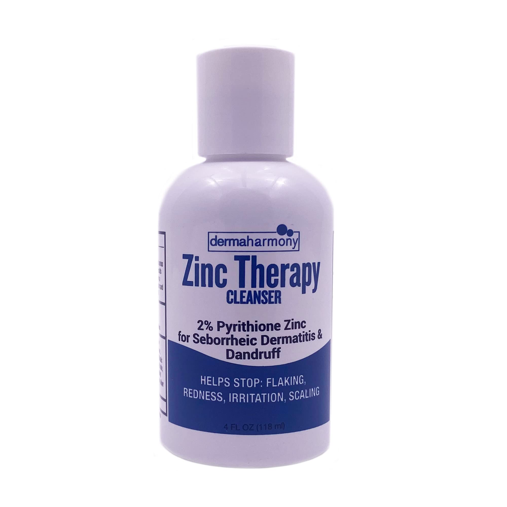 Dermaharmony 2% Pyrithione Zinc liquid cleanser bottle for daily gentle cleansing