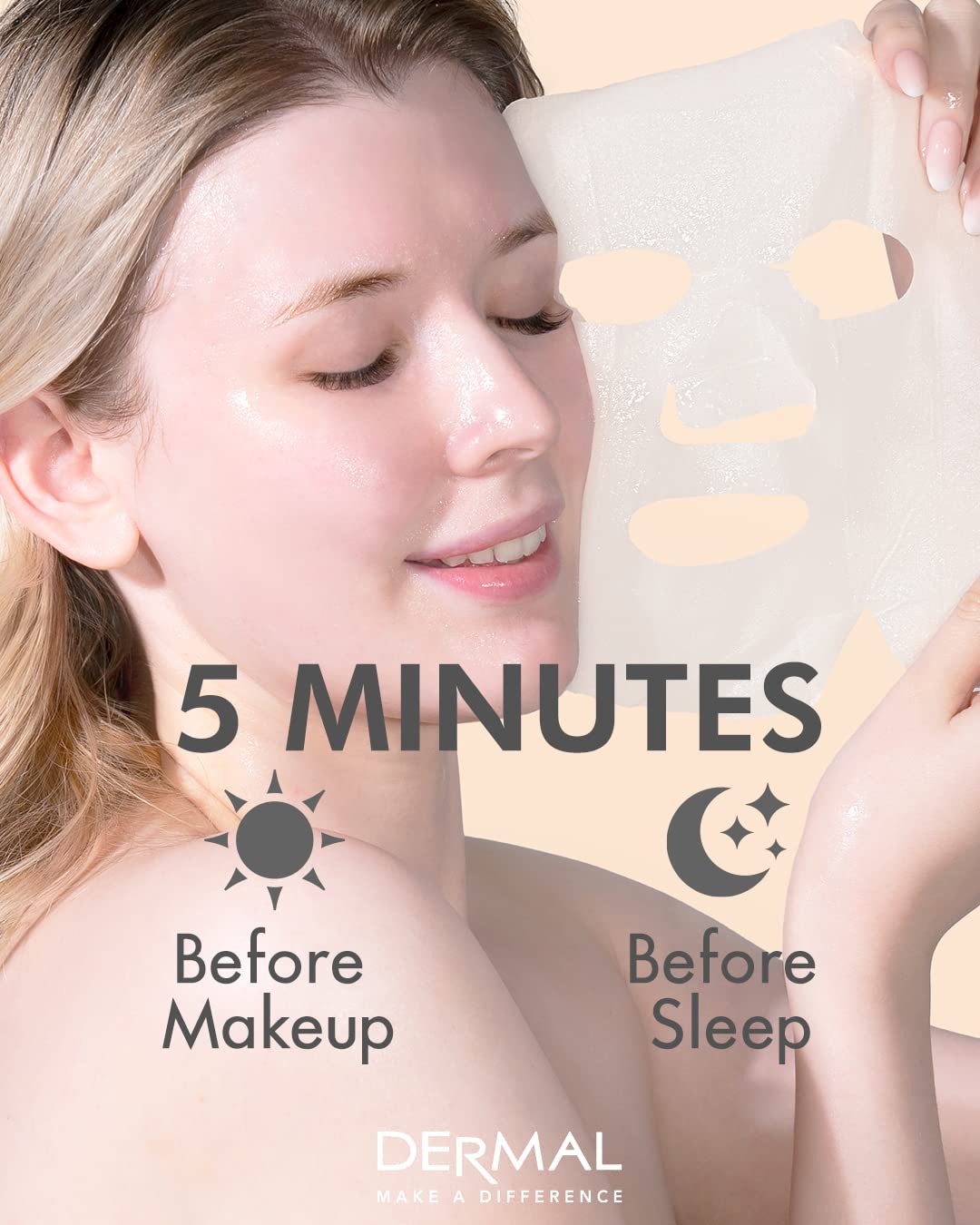 DERMAL nightly application demonstrates a quick 15-minute routine