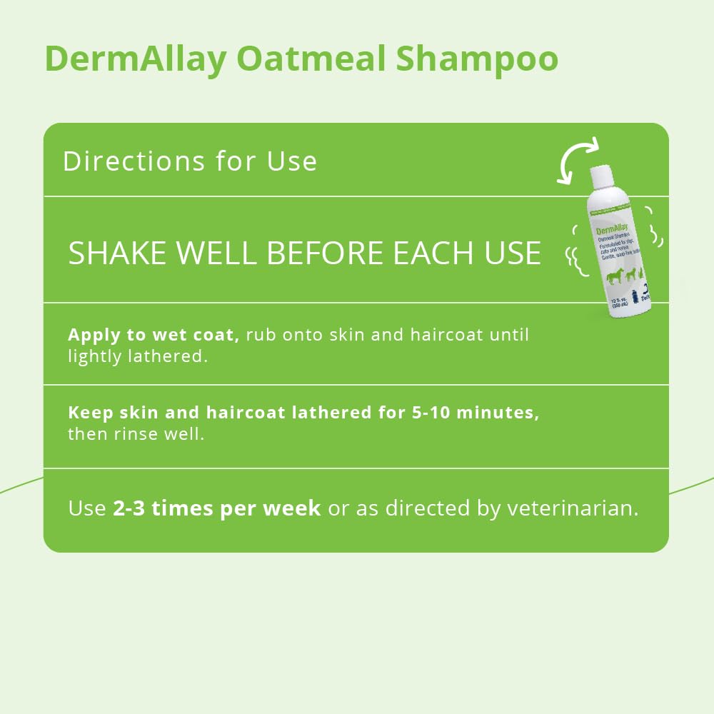 DermAllay oatmeal shampoo foamy lather showcases soap-free care for sensitive skin